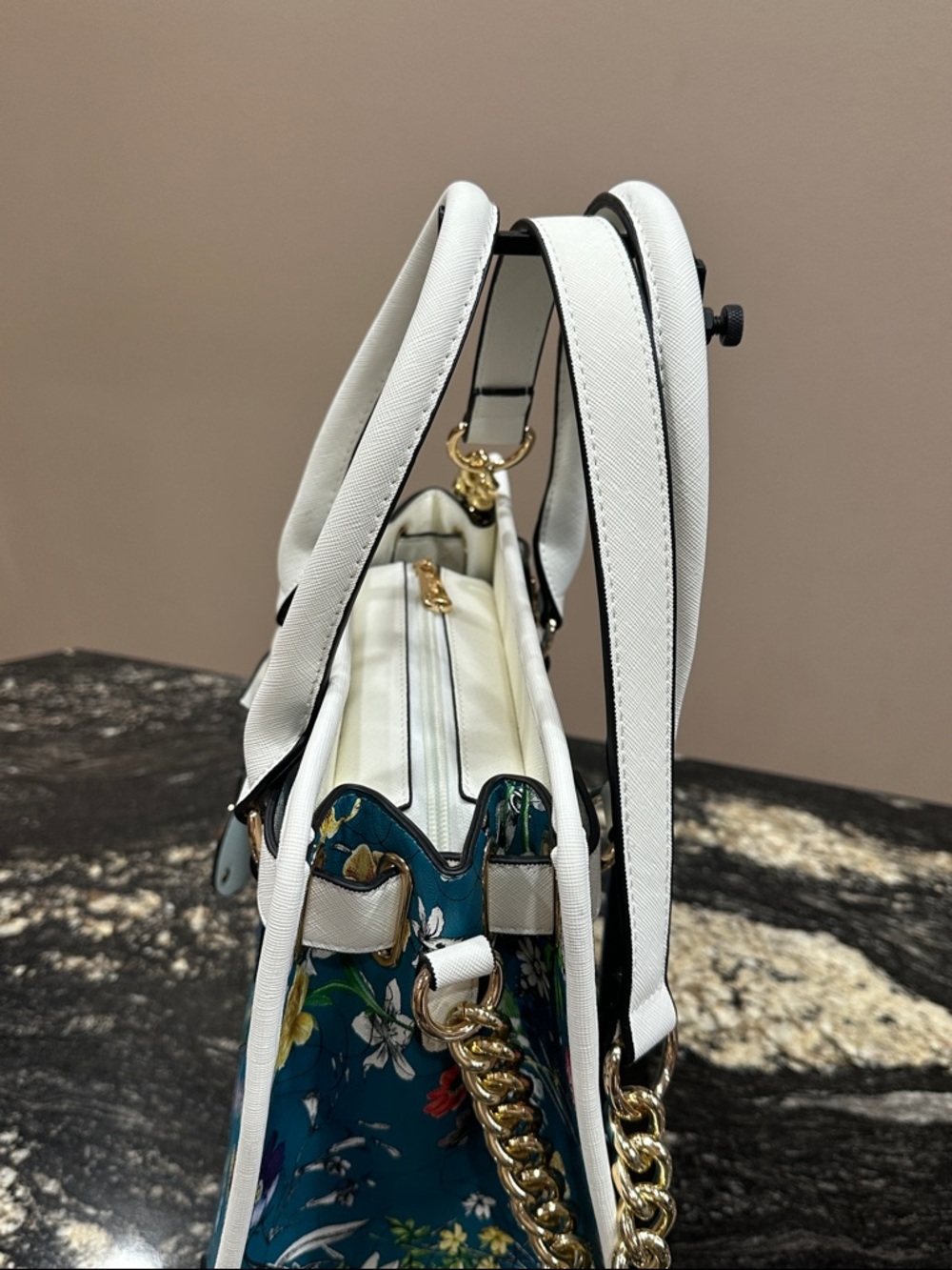 🩵 Dasein Floral Satchel - Picture 9 of 10